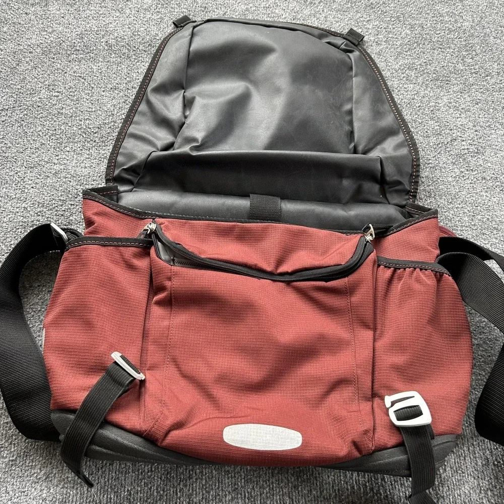 Keen‎ Messenger Bag Mens Large Red Nylon Padded Laptop Crossbody Shoulder